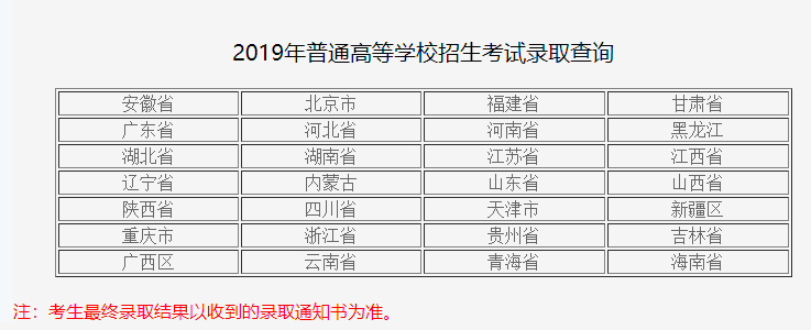 天津体育学院录取查询