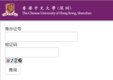 香港中文大学（深圳）录取查询